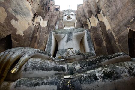 Sukhothai historical park, the old town of Thailand in 800 year の写真素材