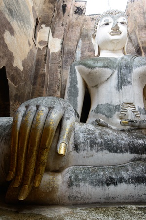 Sukhothai historical park, the old town of Thailand in 800 year の写真素材
