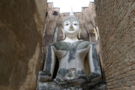 Sukhothai historical park, the old town of Thailand in 800 year の写真素材