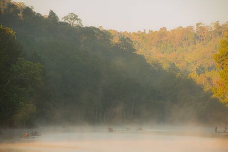 Pnag ung place in the beautiful scenery of the Thailandの写真素材