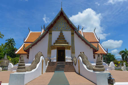 temple the  beautiful in the north of Thailandの写真素材