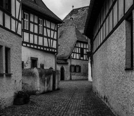 Town in Rheingau. Eltville, Germanyの写真素材