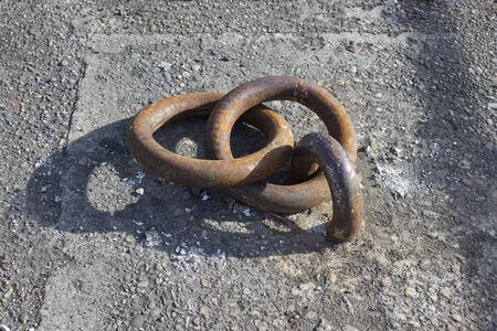 Tree rusty rings chainの写真素材