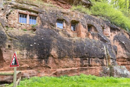 Hermitage of Bretzenheim in Rhineland-Palatinate Germany. Prehistoric place.の写真素材