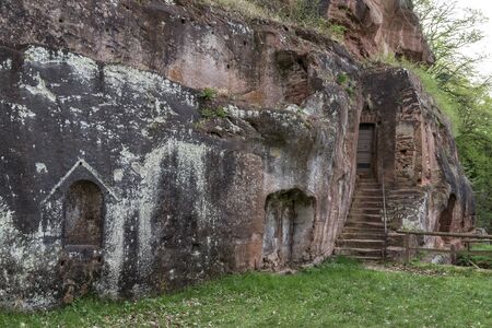 Hermitage of Bretzenheim in Rhineland-Palatinate Germany. Prehistoric place.の写真素材