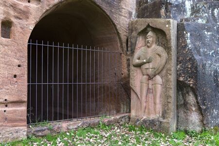 Hermitage of Bretzenheim in Rhineland-Palatinate Germany. Prehistoric place.の写真素材