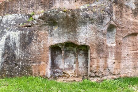 Hermitage of Bretzenheim in Rhineland-Palatinate Germany. Prehistoric place.の写真素材