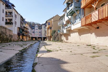 Bad Kreuznach City, Germany, Old town, Bridgeの写真素材