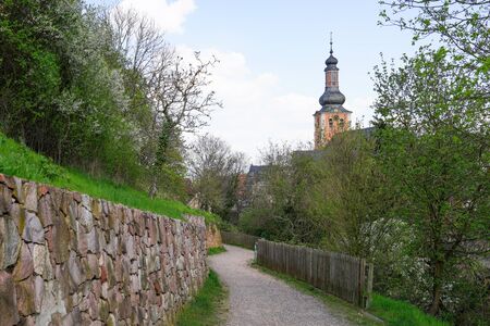 Bad Kreuznach City Germany, Paulus Church, Walking Trailの写真素材