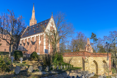 Rochus Kapelle Chapel above Bingen / Rhine, Rhineland Palatinate, Germanyの写真素材
