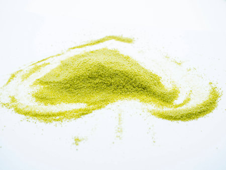 Heart shaped green teaの写真素材