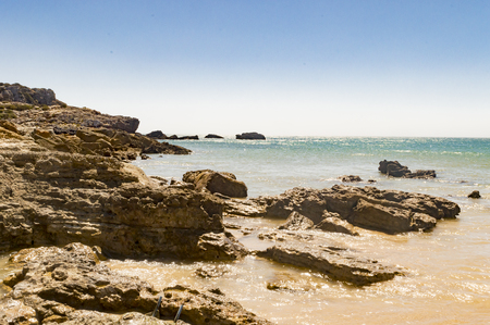 Da Ingrina beach, Algarve, Portugalの写真素材