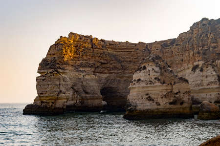 Marinha beach, Algarve, Portugalの写真素材