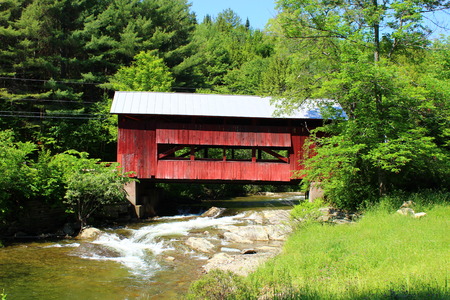 Upper Cox Covered Bridge in Northfield, Vermont