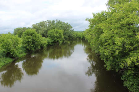 River with trees reflecting