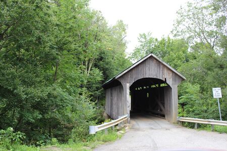 Lumber Mill Covered Bridge Belvidere, VT 1895