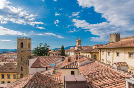 Arezzo view from the bell tower of the Church of Santa Maria della Pieveの写真素材