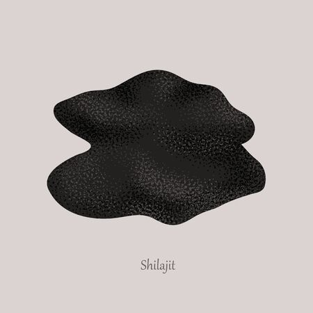 Shilajit or mumijo organic mineral product.のイラスト素材