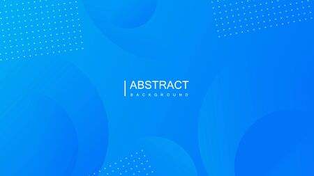 Bright blue gradient abstract creative background with wave and dotsのイラスト素材