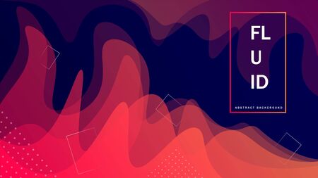 Colorful background with geometric figures. Fluid bright shapes composition vector illustration.のイラスト素材