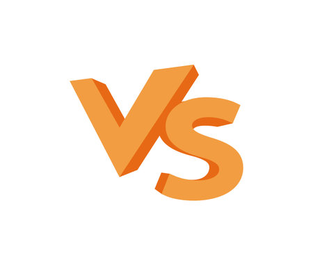 Opposition golden letters vs. Competitive championship with playable choice of opponents and teams with vector mma fighting competitionのイラスト素材