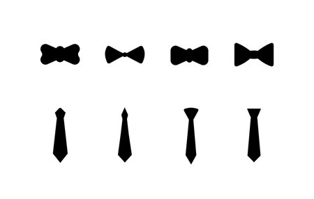 Wedding tuxedo Bow tie, suit vector Illustration isolated on white background.Tuxedo shirt design. Gentleman svg Clipart Decor Cut Files for Cricut and Silhouetteのイラスト素材