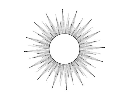 Futuristic interface elements circle tech frameのイラスト素材