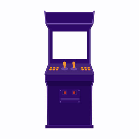 Arcade slot machine game retro automat Vector illustrationのイラスト素材