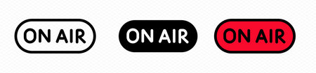 On air radio live icon vectorのイラスト素材