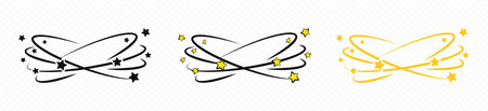 Dizzy person sick element around head vectorのイラスト素材