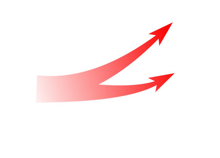 Bold red arrows showcasing dynamic motion and strategic direction, representing attack and movement.
