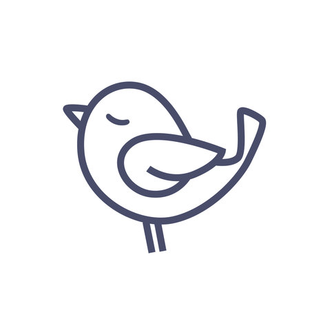 Playful summer-themed frame featuring a cute bird design, perfect for childrens activities or crafts.のイラスト素材