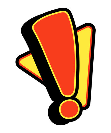 Bold pop art arrow illustration with vibrant colors, perfect for retro-themed designs and decor.のイラスト素材