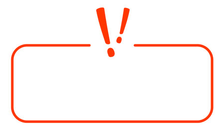 Red alert symbol with blank space for custom text.のイラスト素材