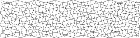 An abstract image showcasing a distorted grid pattern with wavy lines, ideal for modern design...