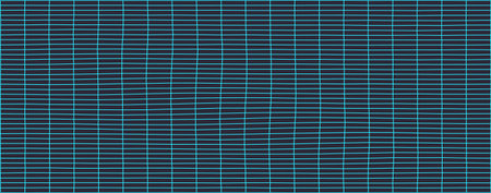 Abstract wavy blue grid pattern on a dark background, ideal for digital art and modern design...