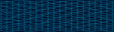 A detailed abstract design featuring a distorted grid pattern with intricate linework on a dark...