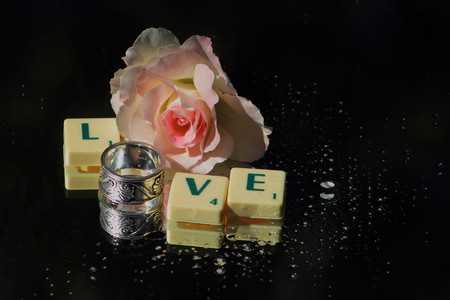 Romance and love - be my valentine this Valentines Dayの写真素材