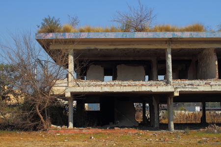 Empty and abandoned buildingの写真素材