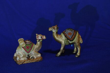 Christmas - colourful ornamental camels