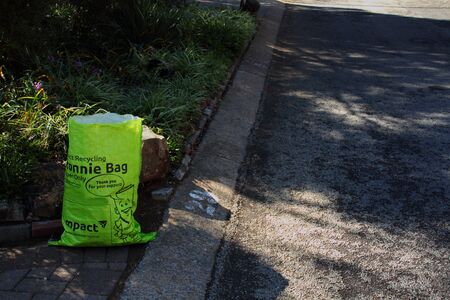 Residential kerbside paper collection for recycle in South Africaのeditorial素材