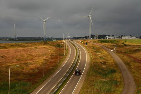 Modern infrastructure in Hollandのeditorial素材