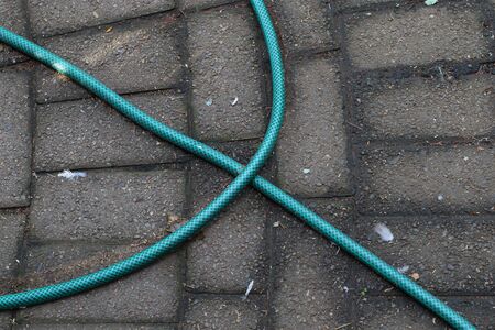 Symbols formed by random household items - Psiの写真素材