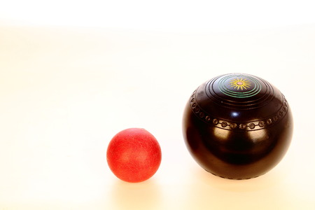 One big ball and one small ballの写真素材