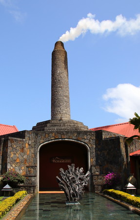 Charmarel, Mauritius -  the Rhumerie de Charmarel, a rum from sugarcane distillery, is a popular tourist attraction on the islandのeditorial素材