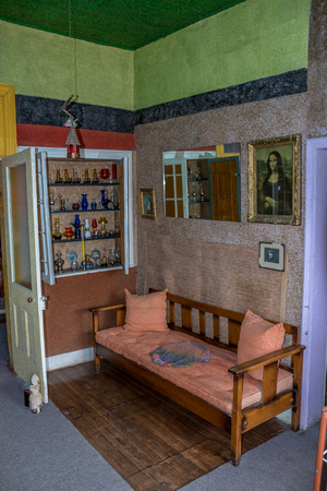 Nieu Bethesda, South Africa - the Owl House museum in the town came about when the owner Helen Martins turned her house and garden into a visual outsider art environmentのeditorial素材