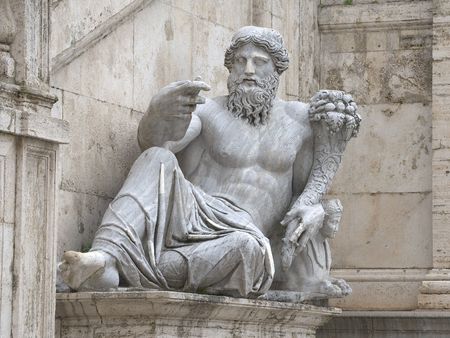 Sculture, Campidoglio, Romeの写真素材