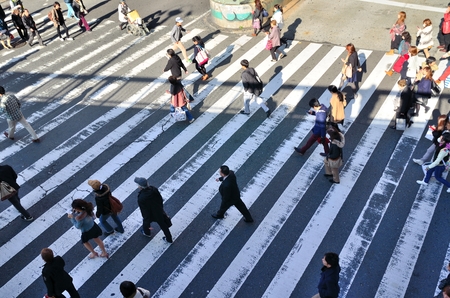 Pedestrian crossingの写真素材