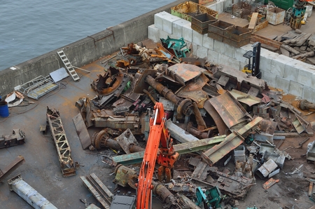 Iron scrapの写真素材