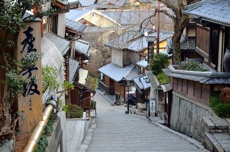 Kyoto Kiyomizu-dera Temple Omotesandoのeditorial素材